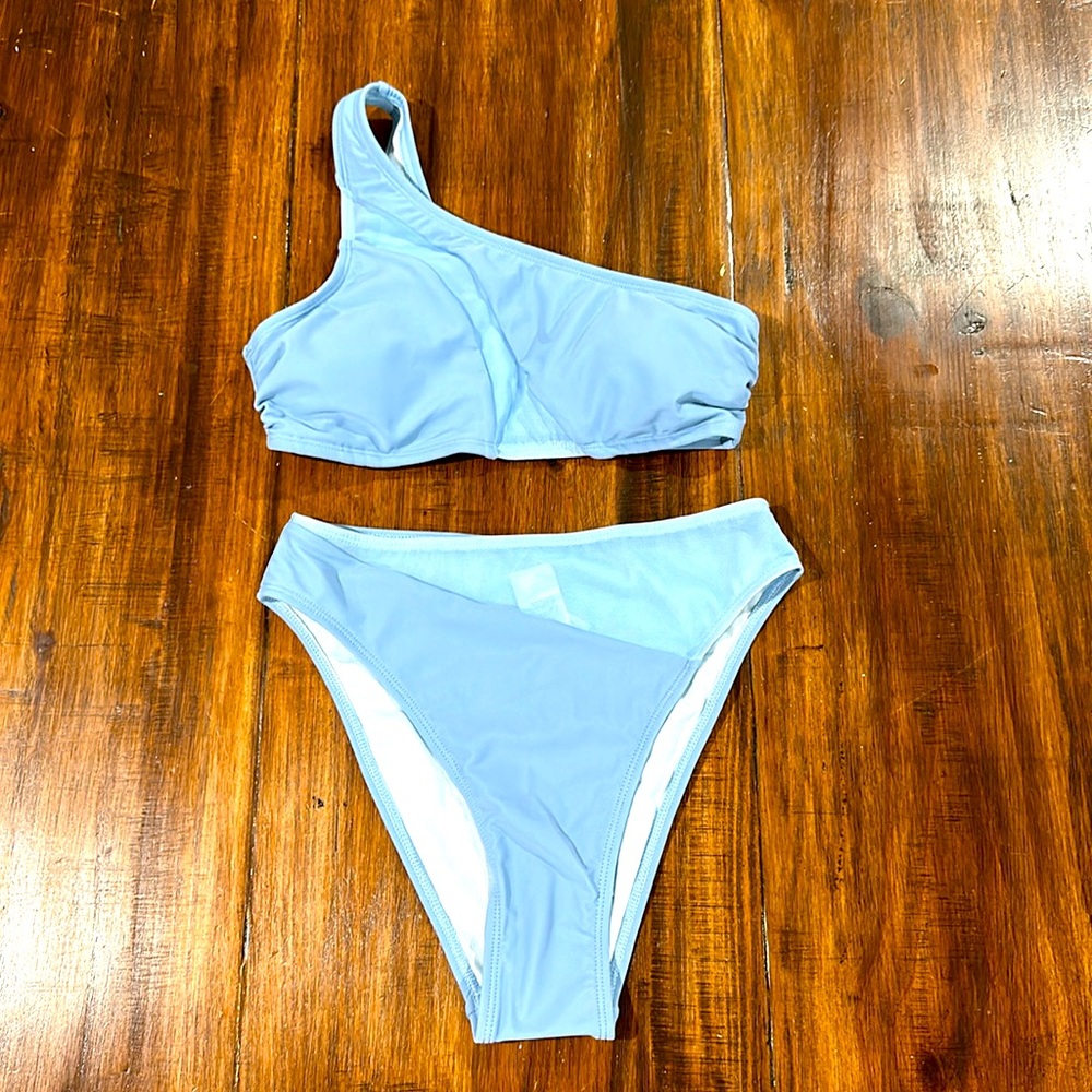 CupShe One Shoulder Bikini Swimsuit XS NWT